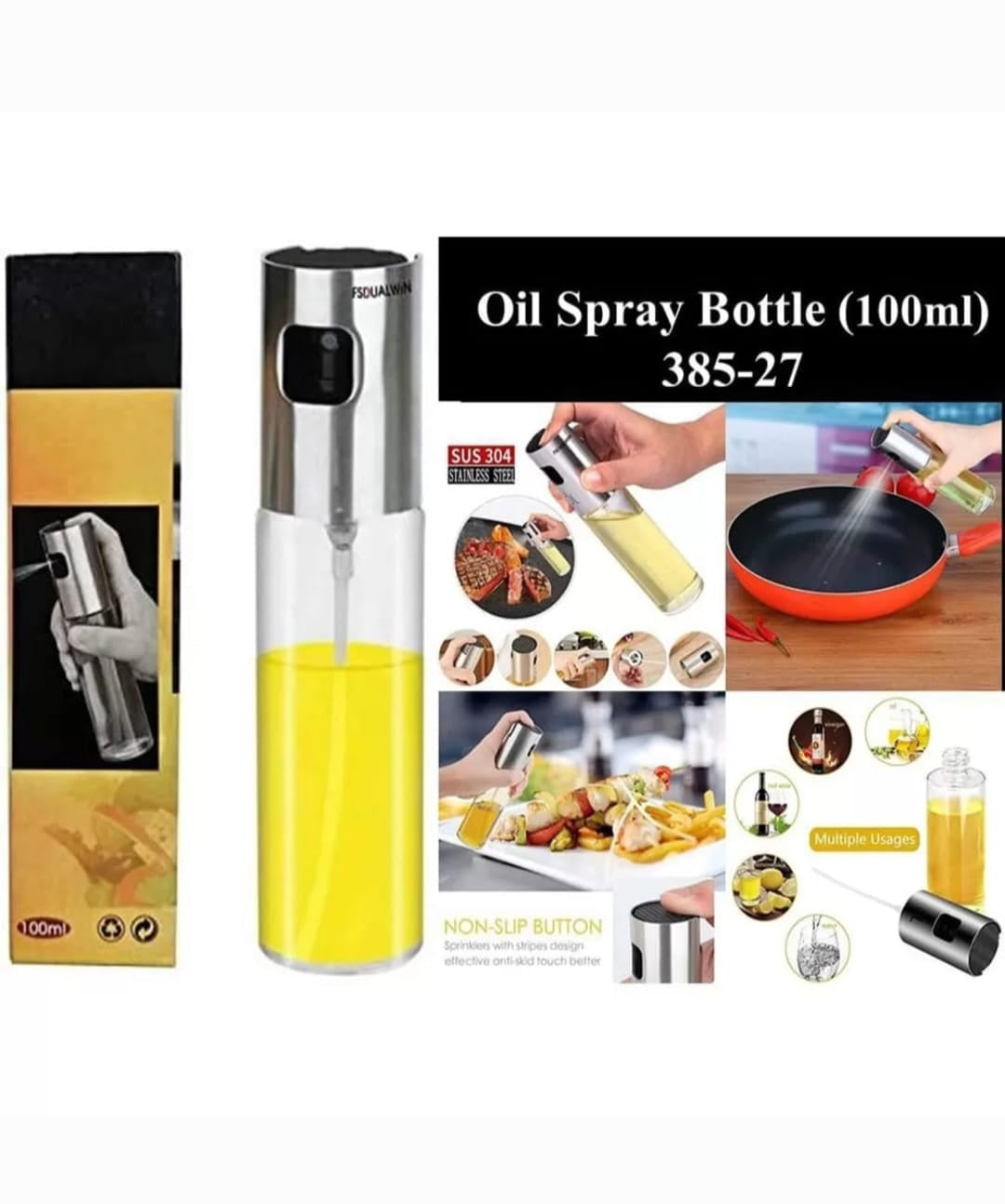100 Ml oil Spray Bottle