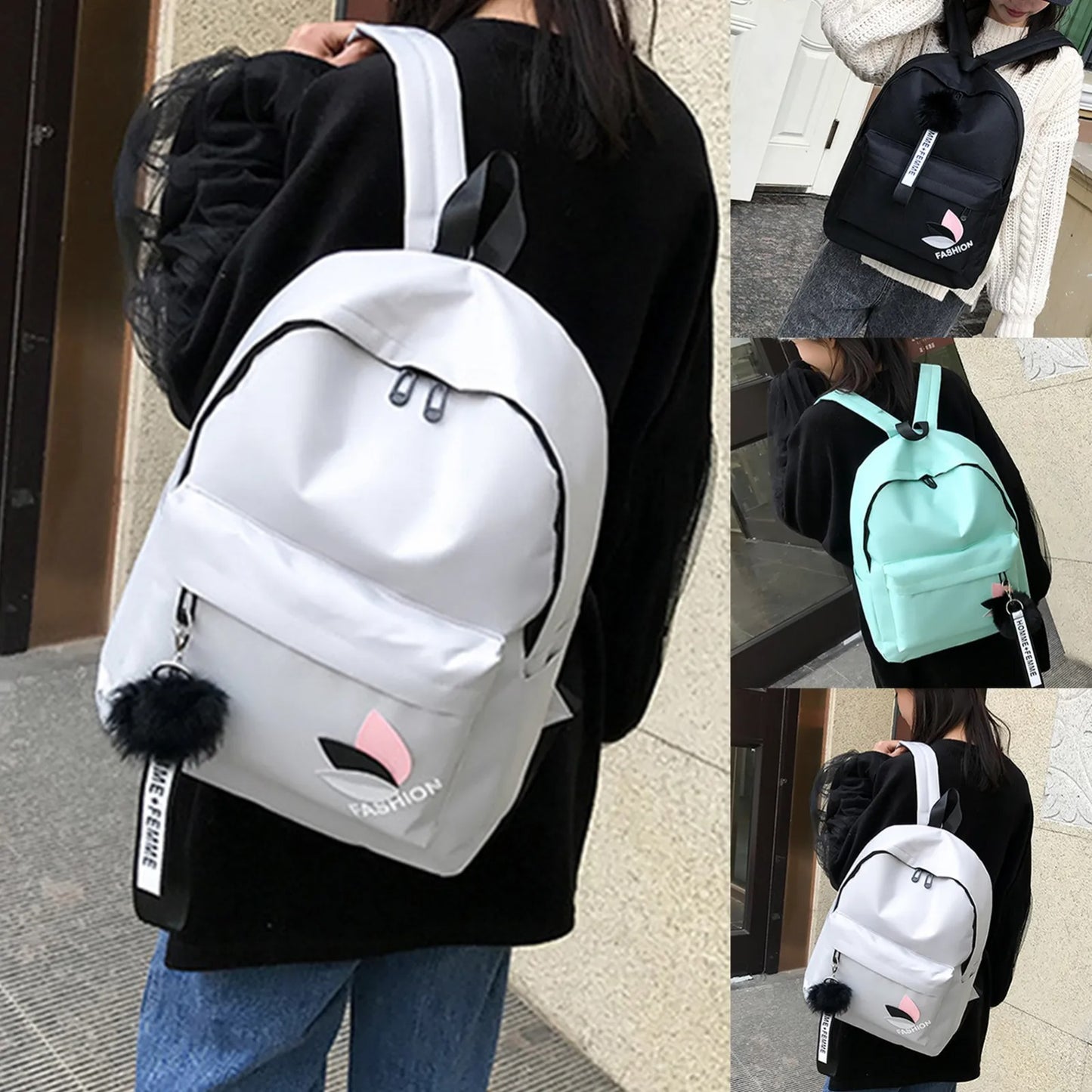 Felly Canvas Korean Backpack