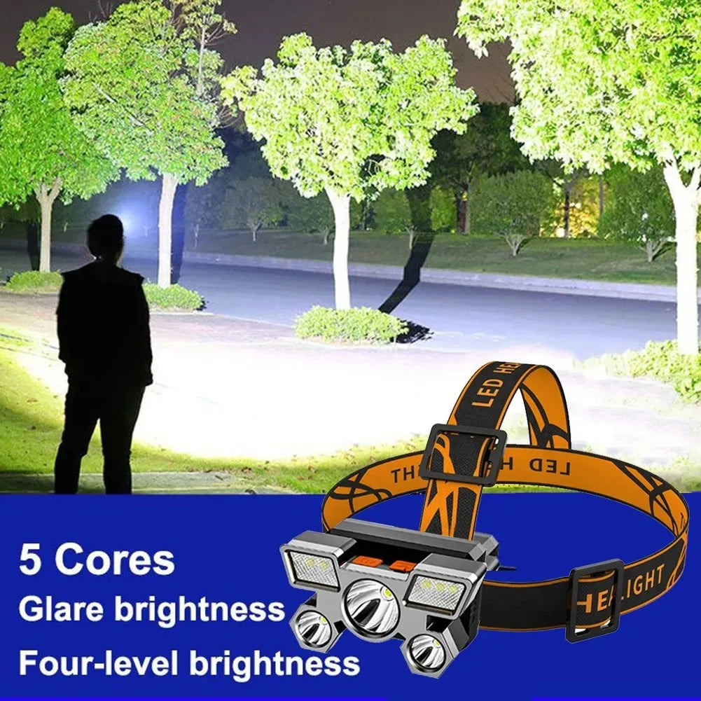 5 Led Rechargeable Headlamp