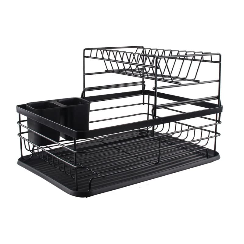 2 Layer Adjustable Bowl And Dish Drying Rack