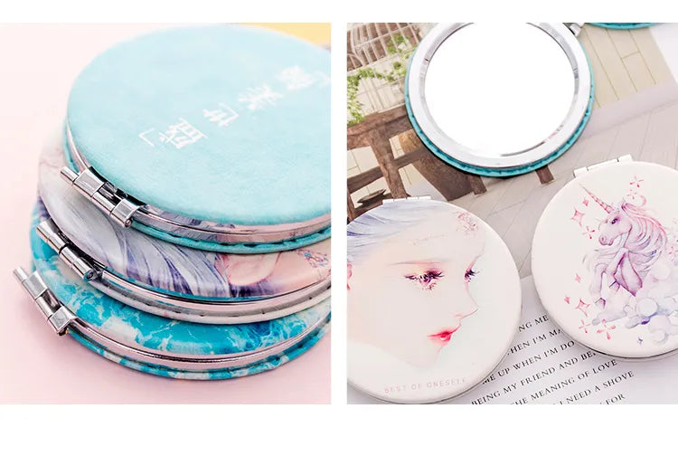Metal Pocket Mirror - Printed Design