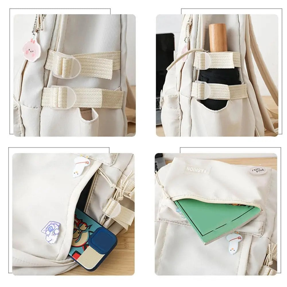 Casual School Backpack with Doll