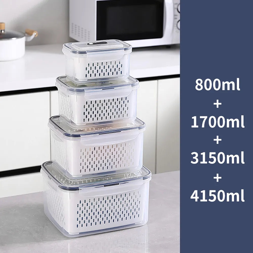 5 Pcs Refrigerator Storage Container