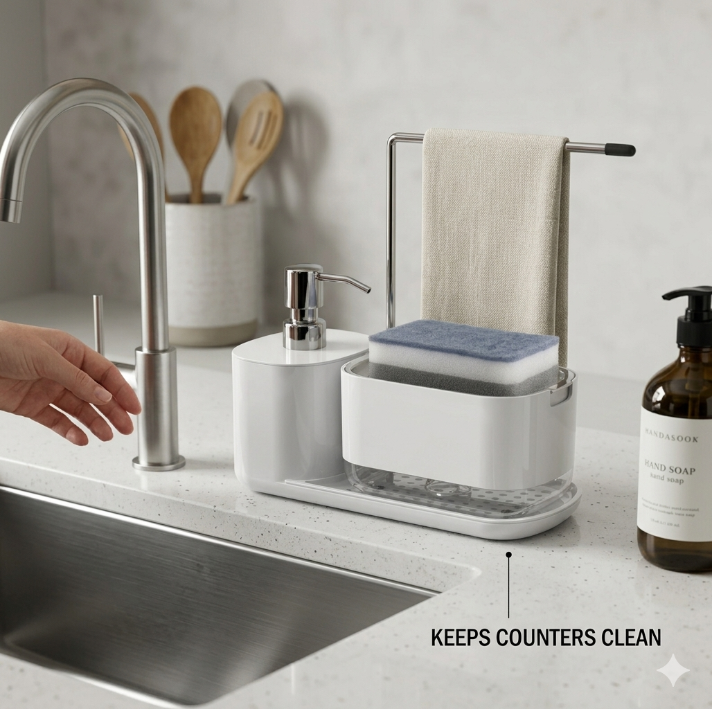 4 In 1 Soap Dispenser Set