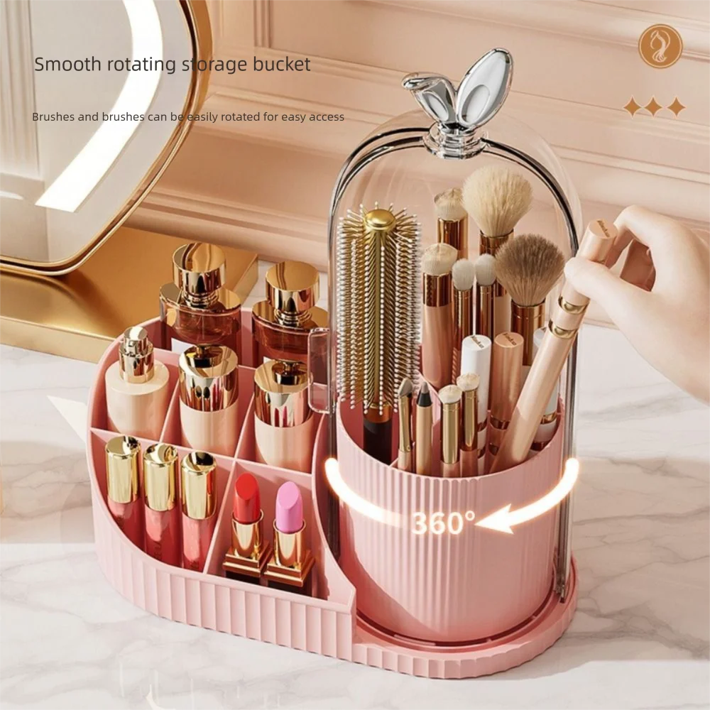 Lux Rotatable Brush & lipstick Organizer