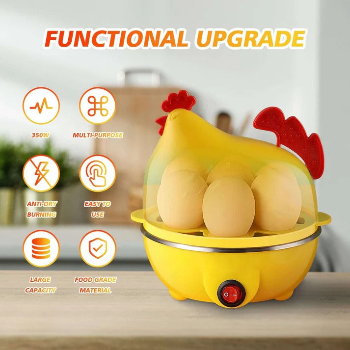 Chicken Shape Egg Boiler - 7 Slot