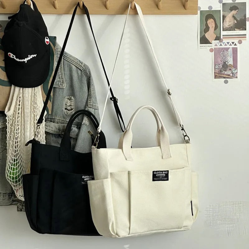 Canvas Tote Bag With Carry Strap