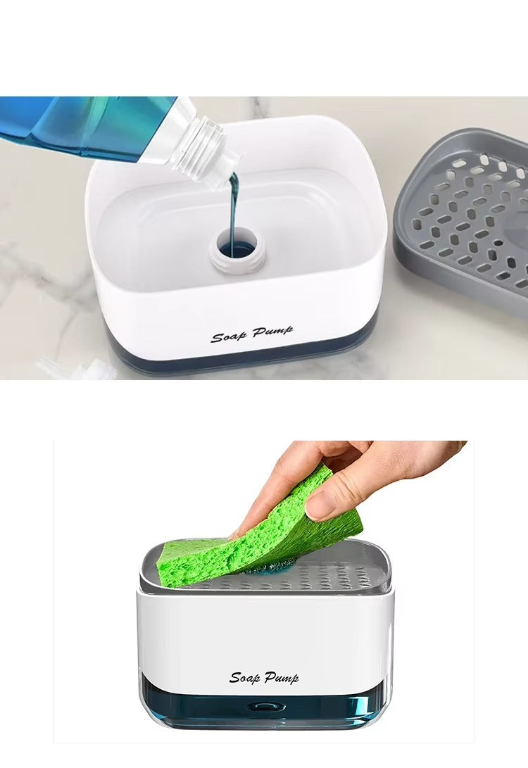 Soap Dispenser With Sponge Holder