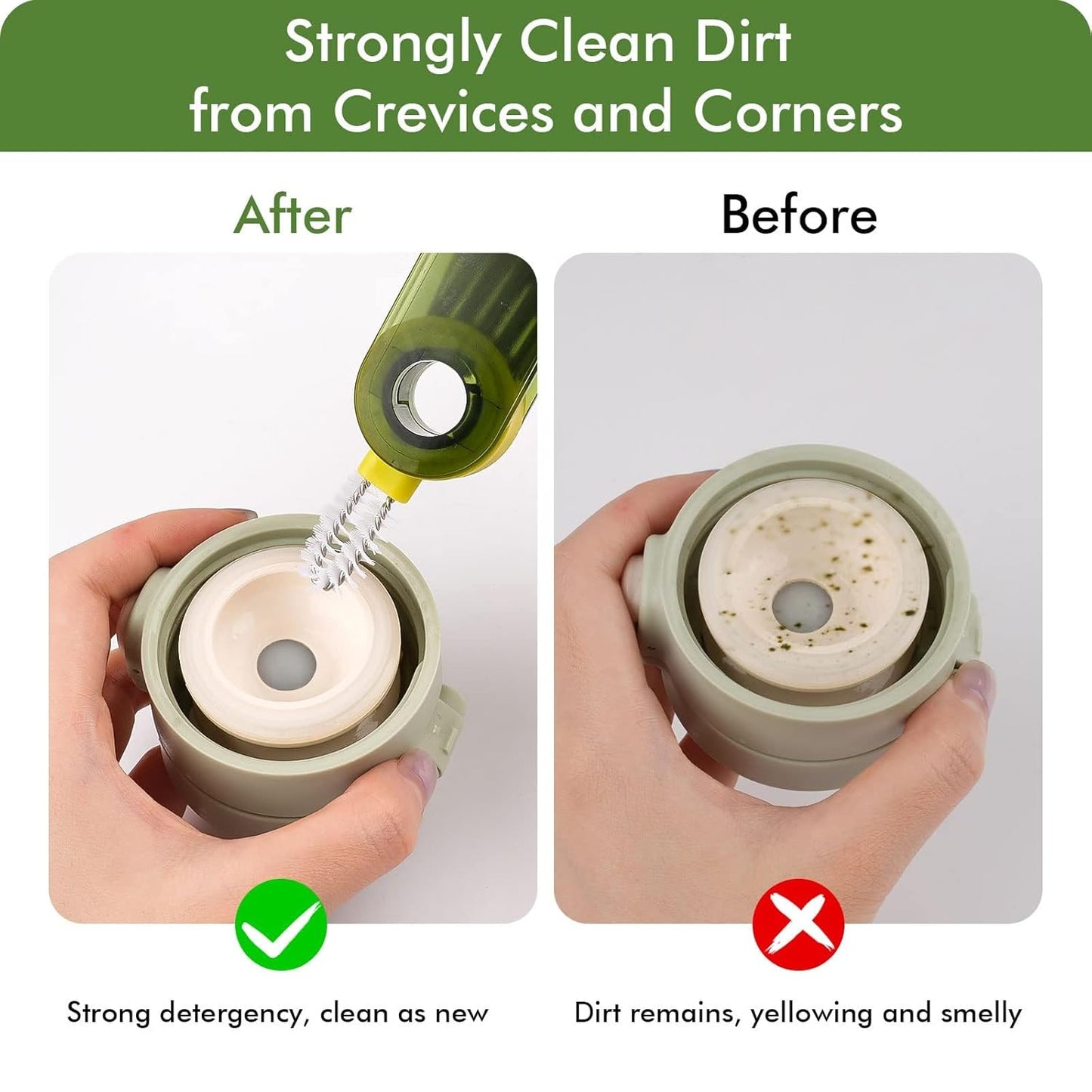 U Shaped 3 In 1 Cup Cleaning Brush