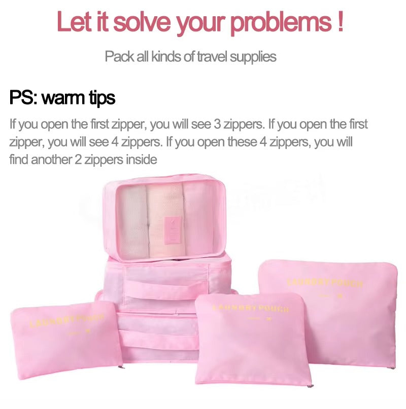 6 Pcs Travel Organizer