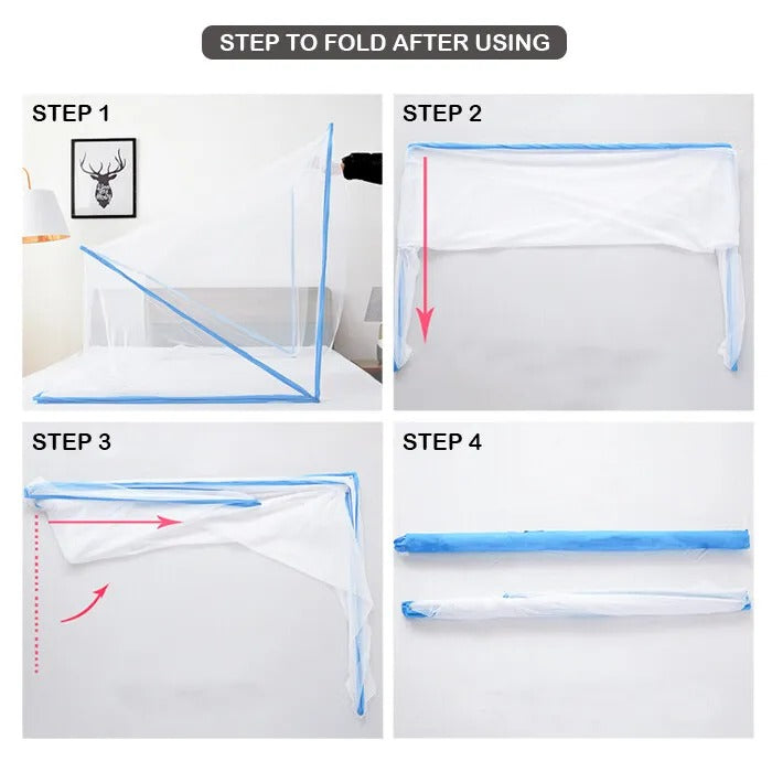 Single Bed Foldable Mosquito Net (L - 5ft , W - 6ft)