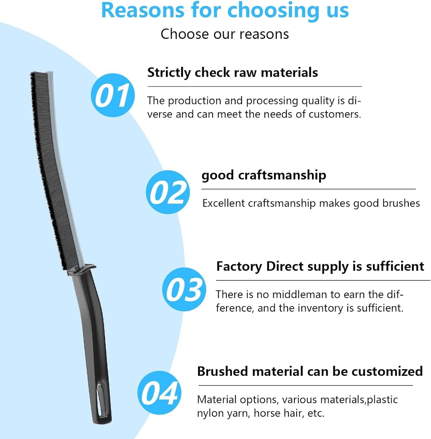 2 Pcs Multi Functional Long Gap Brush