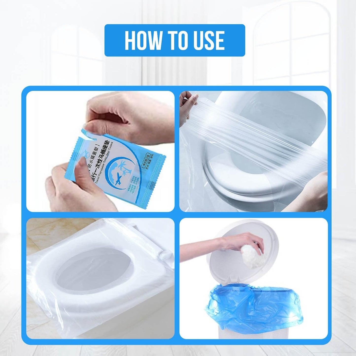 Travel Disposable Toilet Pack (50 pcs)