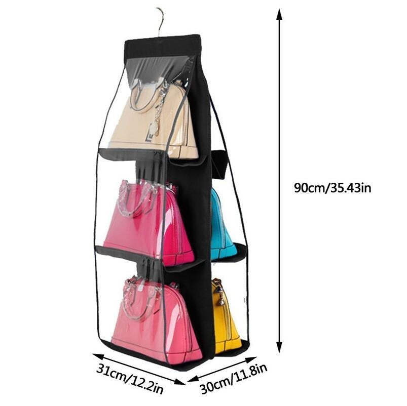6 Pocket Foldable Hand Bag Organizer
