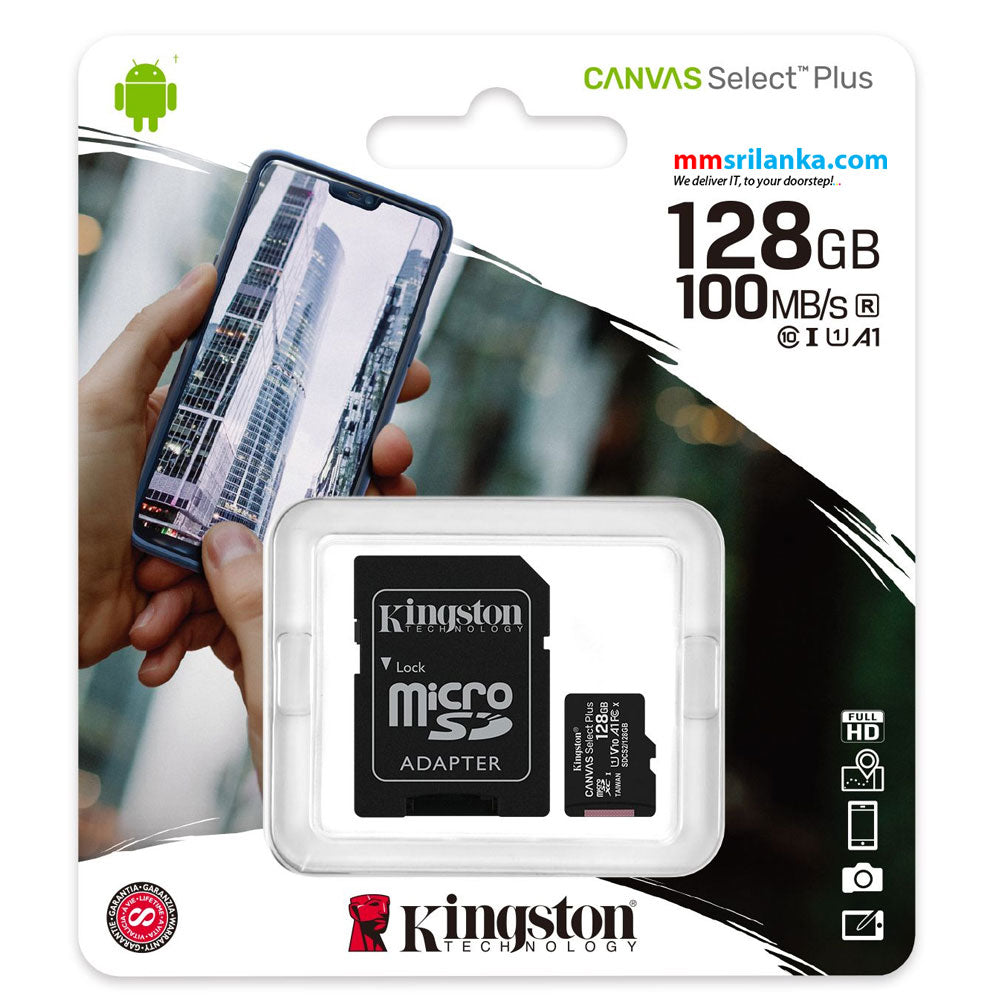 Kingston Micro SD 100MB/s Class 10 (128GB)