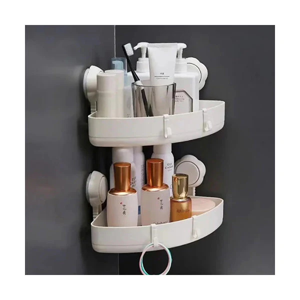 2 Pcs Suction Storage Shelf