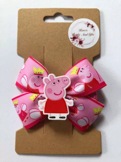 4 pcs Peppa Pig Hair Clips