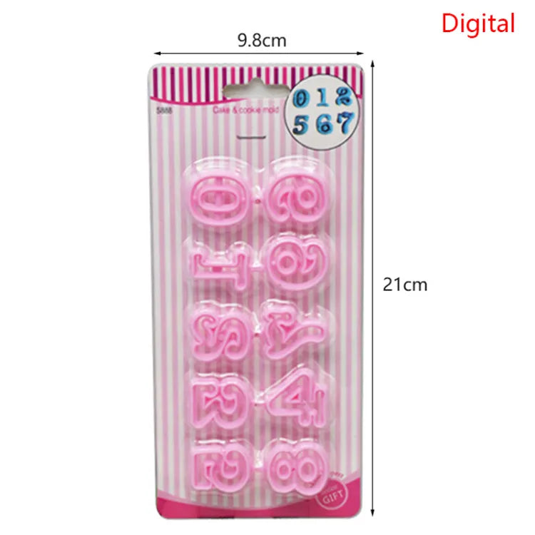 Number Fondant Cake & Cookie Mold