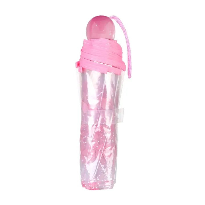 Transparent Flower Design Umbrella