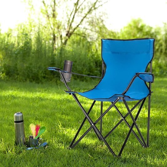 Portable Folding Chair With Arm Rest - (L50X80X80cm)