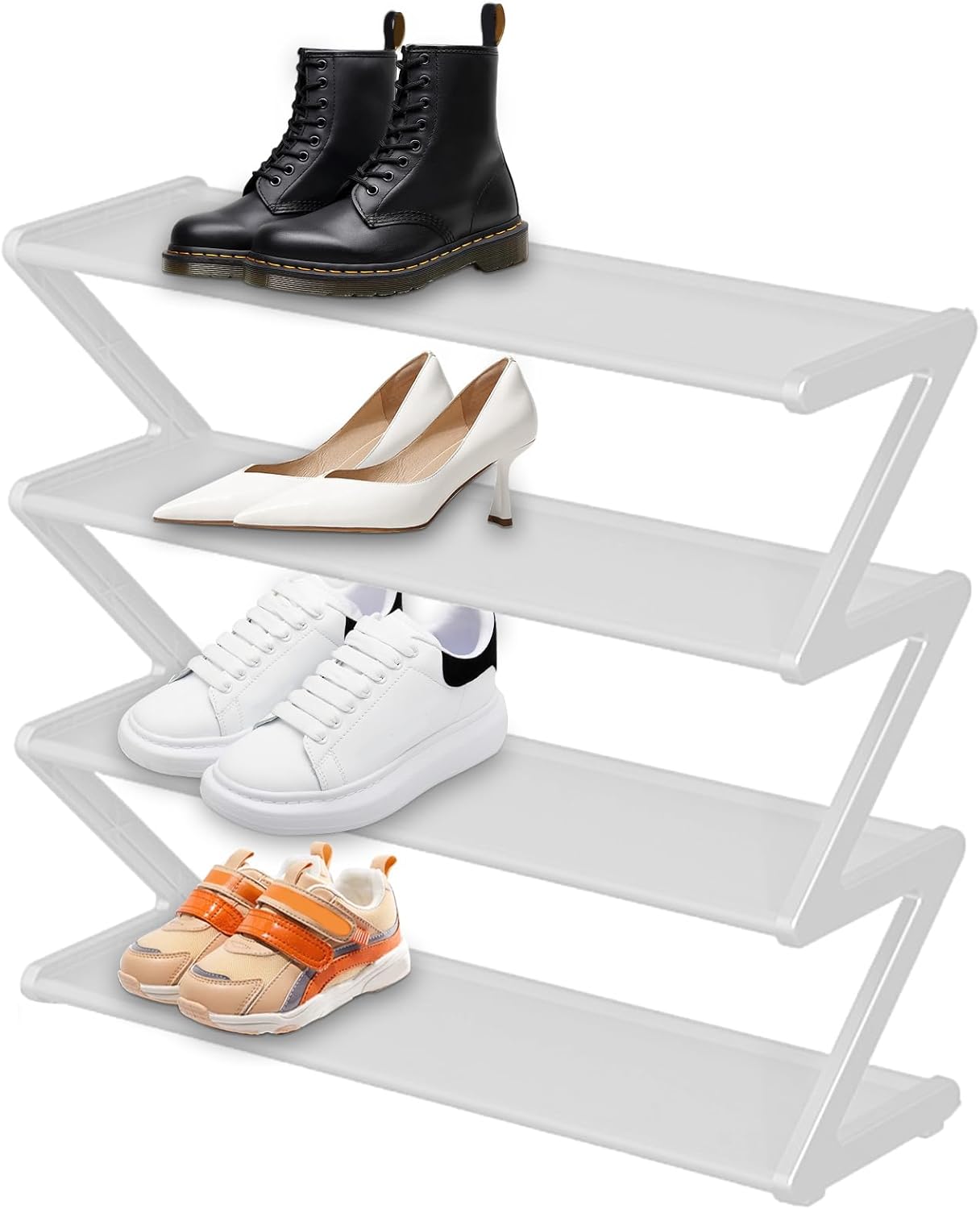 Z Type Shoe Rack - 4 Layer