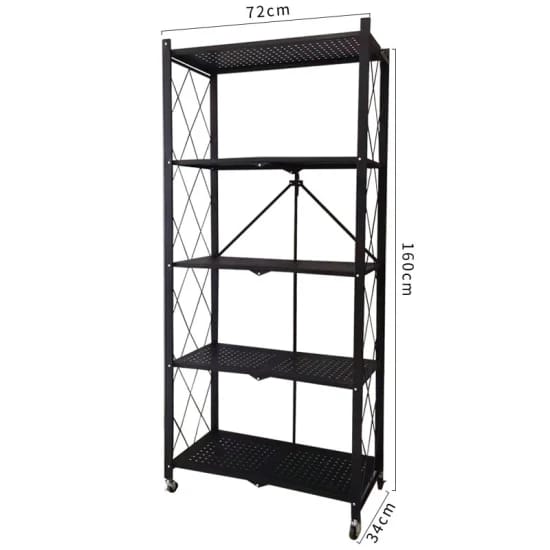 5 Layer Foldable Kitchen Storage Rack