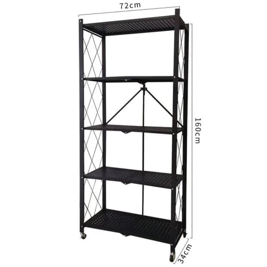 5 Layer Foldable Kitchen Storage Rack