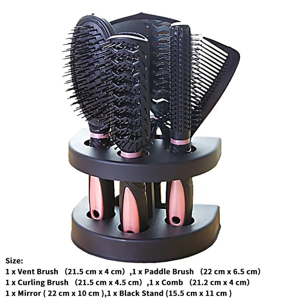 5 Pcs Hair Brush Combs Set