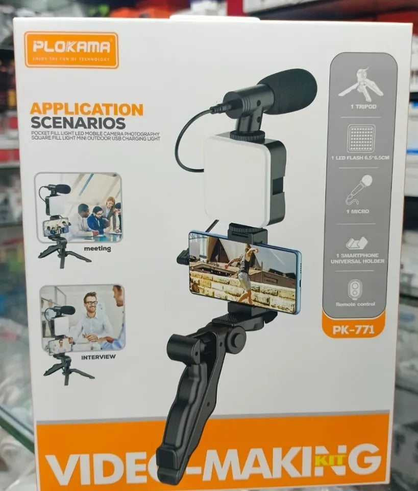 PLOKAMA PK-771 Video Making Tripod Kit