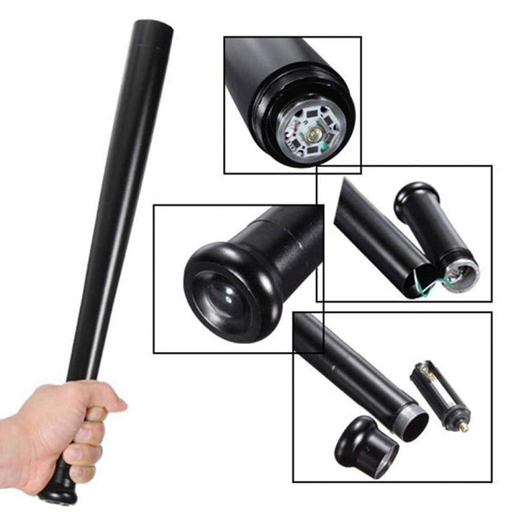 LED Flashlight With Baseball Bat