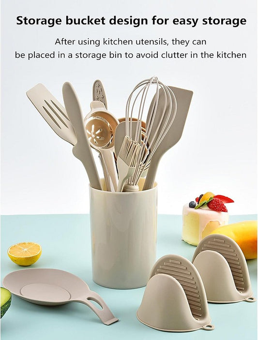 21 Pcs Silicone Kitchen Utensils Set