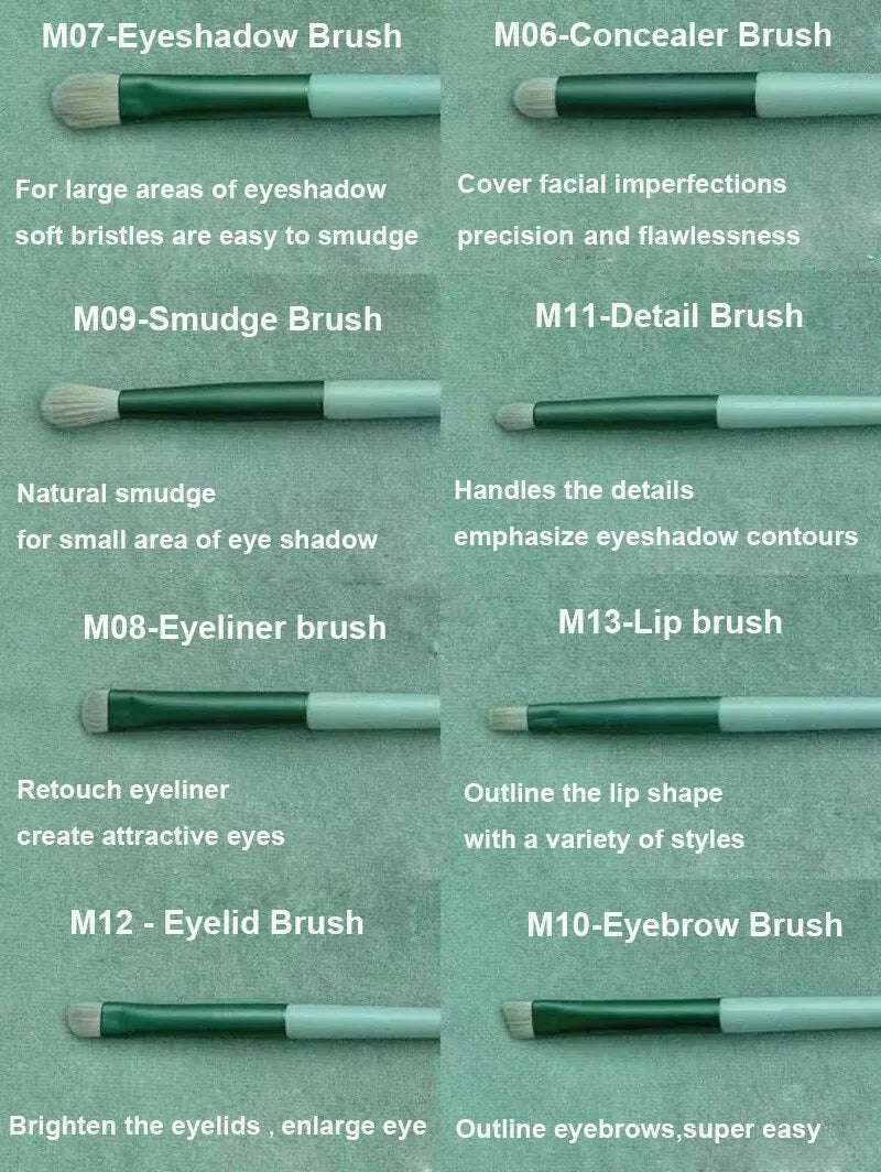 13 Piece Makeup Brush