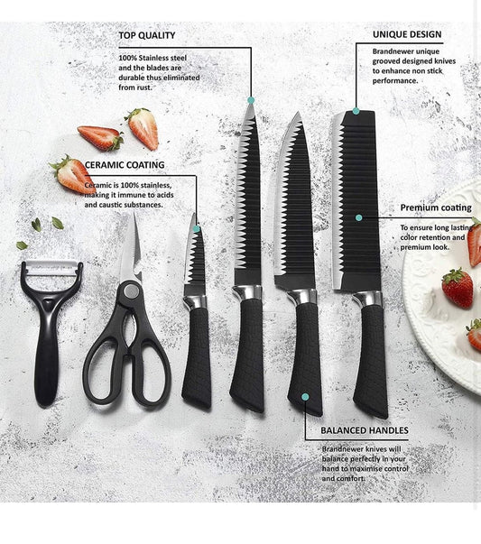 6PCS Knife Set with Box
