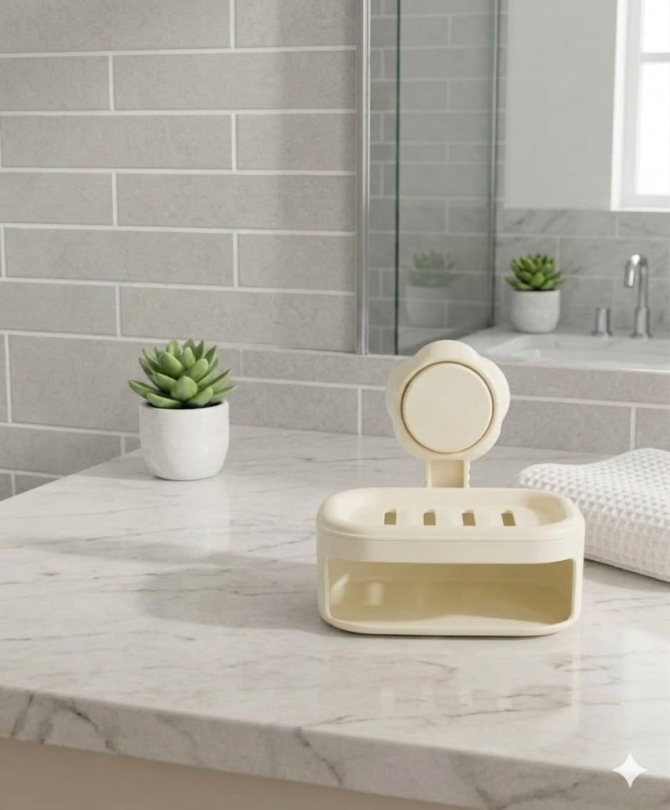 Wall Mounted Suction Cup Soap Box