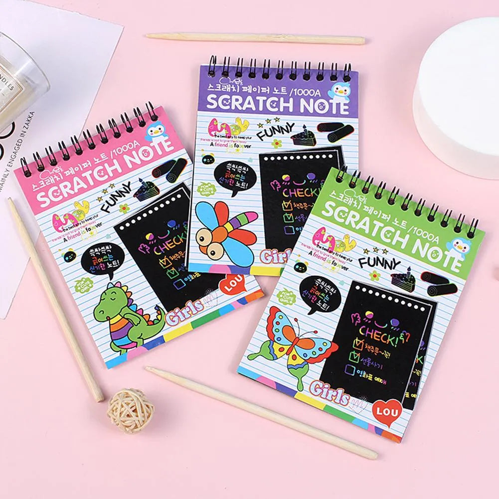 Rainbow Scratch Book