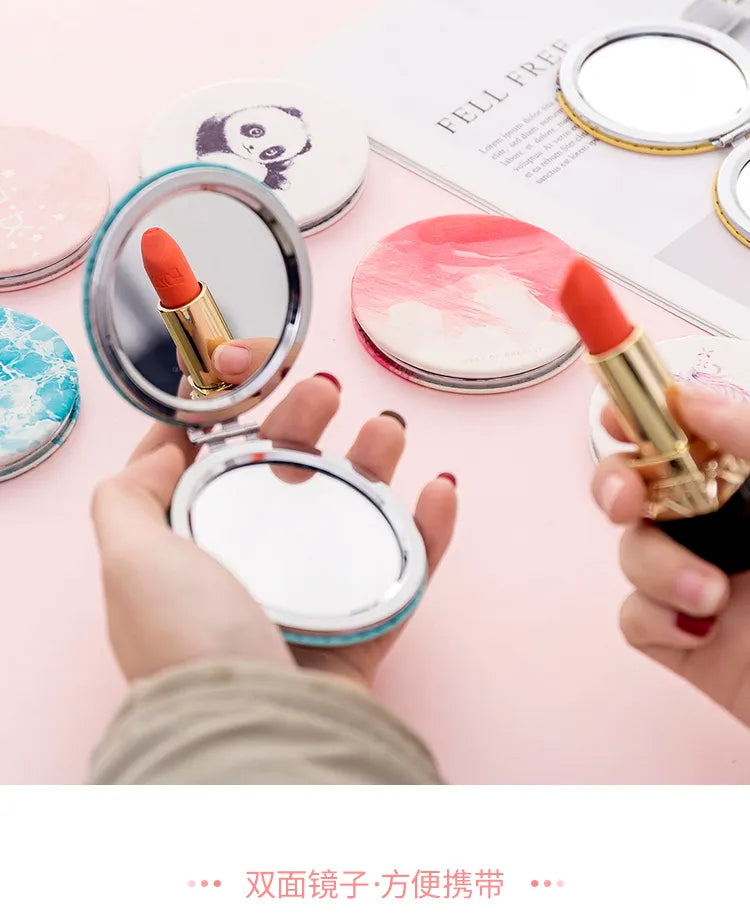 Metal Pocket Mirror - Printed Design