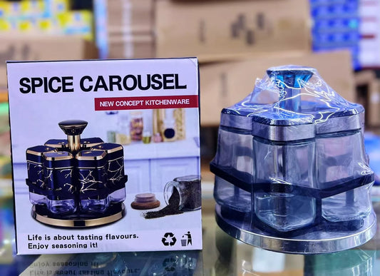 Carousel Design 6 Bottle Spice Rack