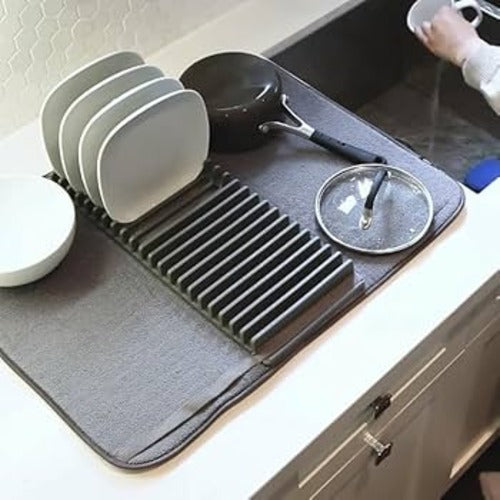 Multifunctional Kitchen Drain Pad & Plate Holder