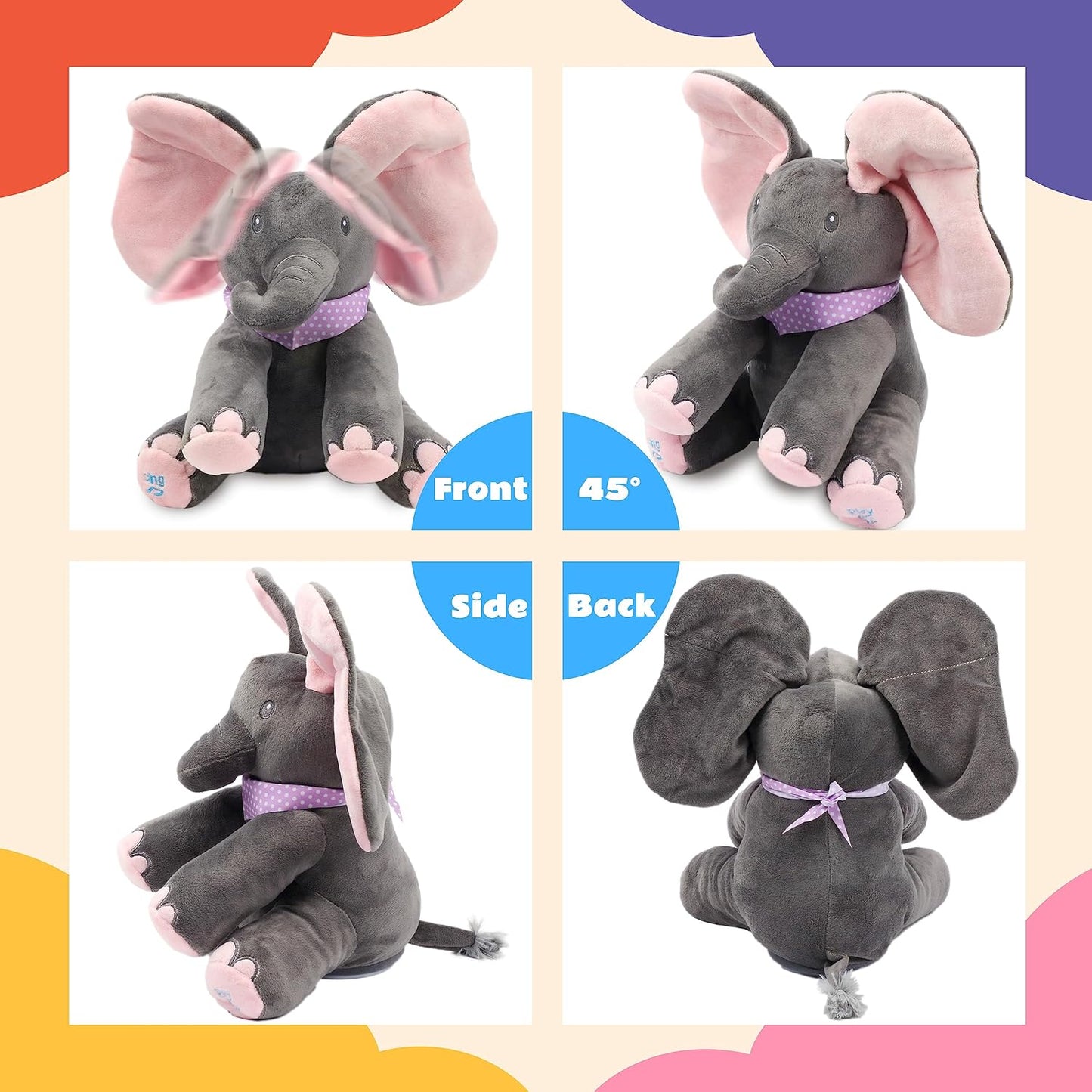 Peek-A-Boo Elephant Toy