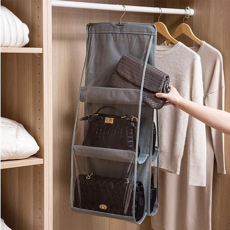 6 Pocket Foldable Hand Bag Organizer