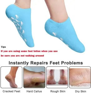 Moisturizing silicone foot socks