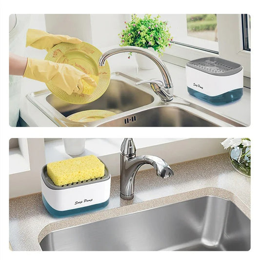 Soap Dispenser With Sponge Holder