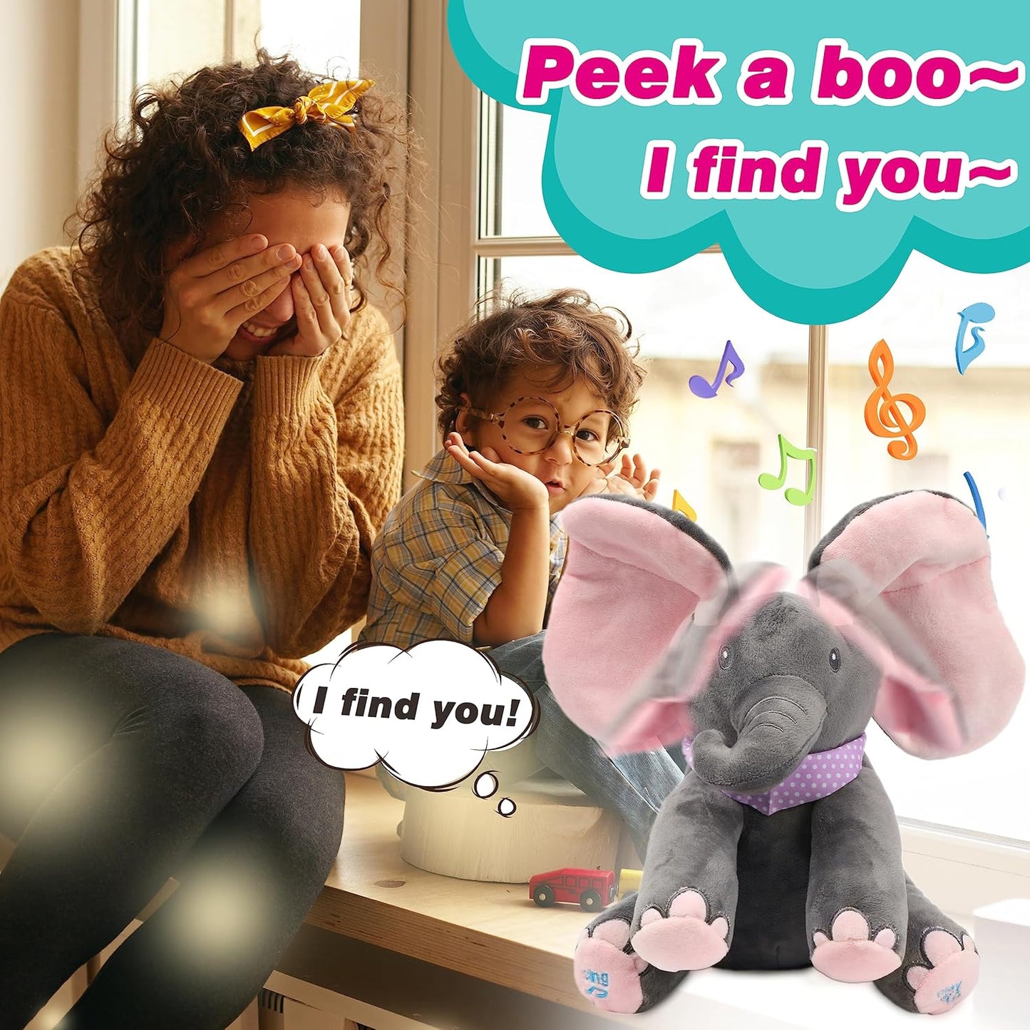 Peek-A-Boo Elephant Toy