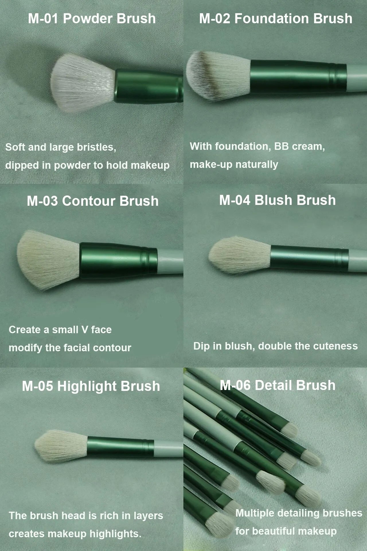 13 Piece Makeup Brush