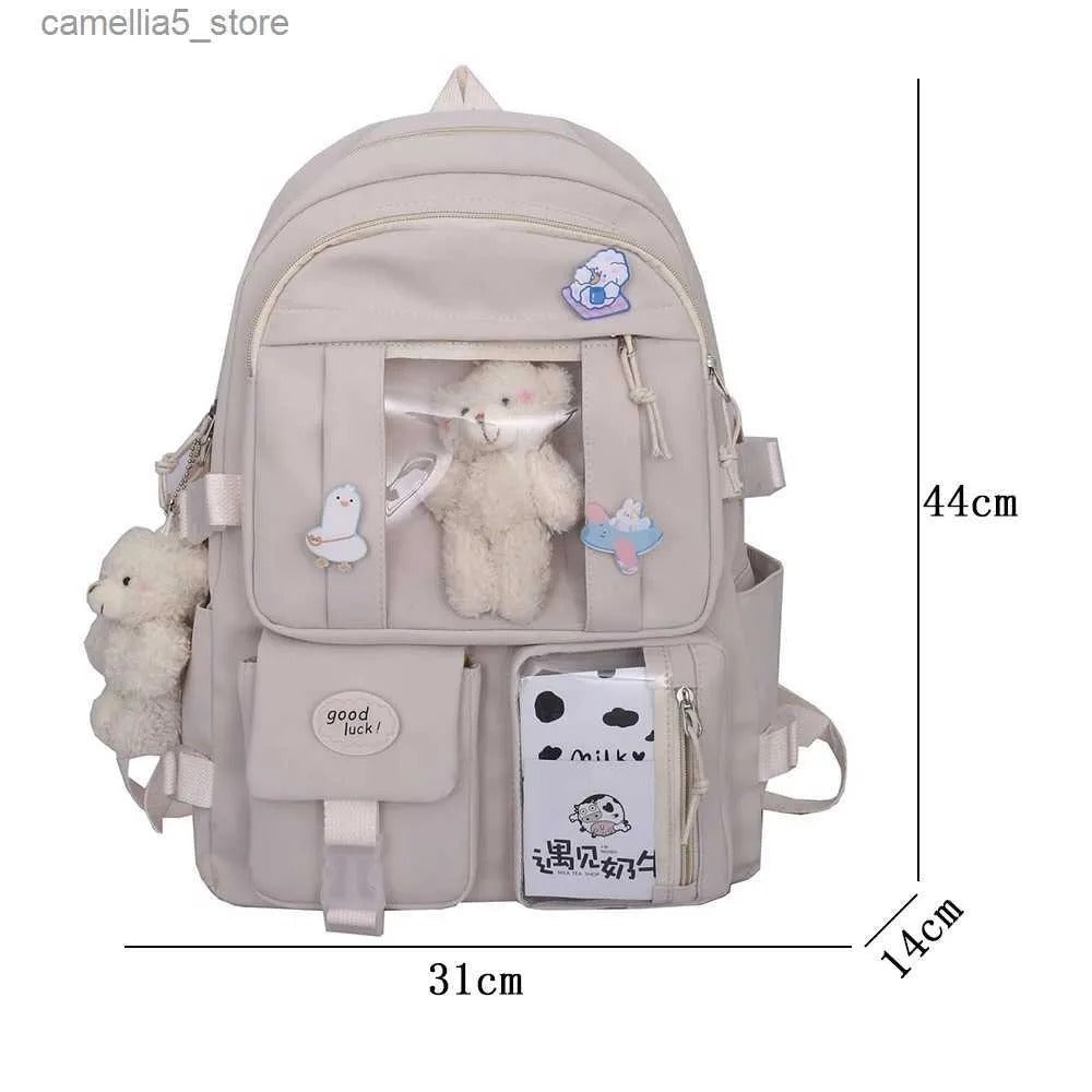 Kawaii Multi Pocket Kids Backpack