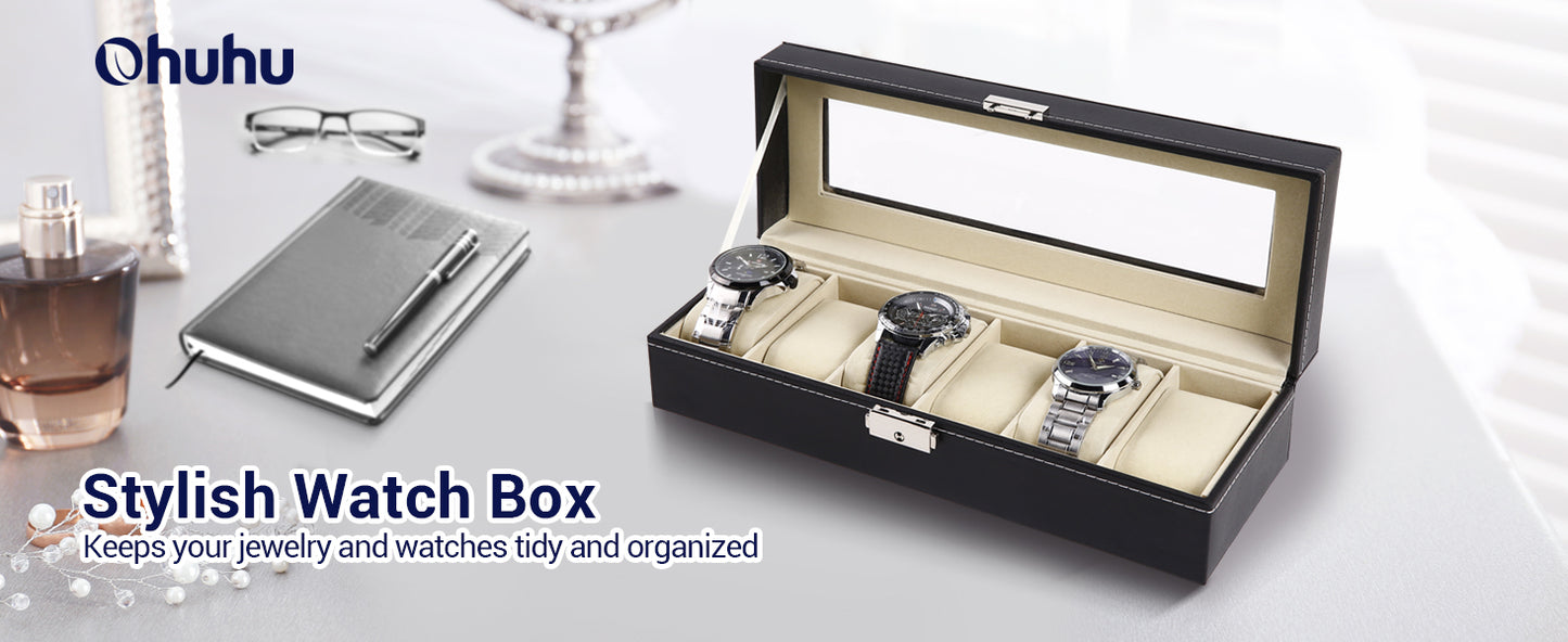 6 Slot Watch Storage Box