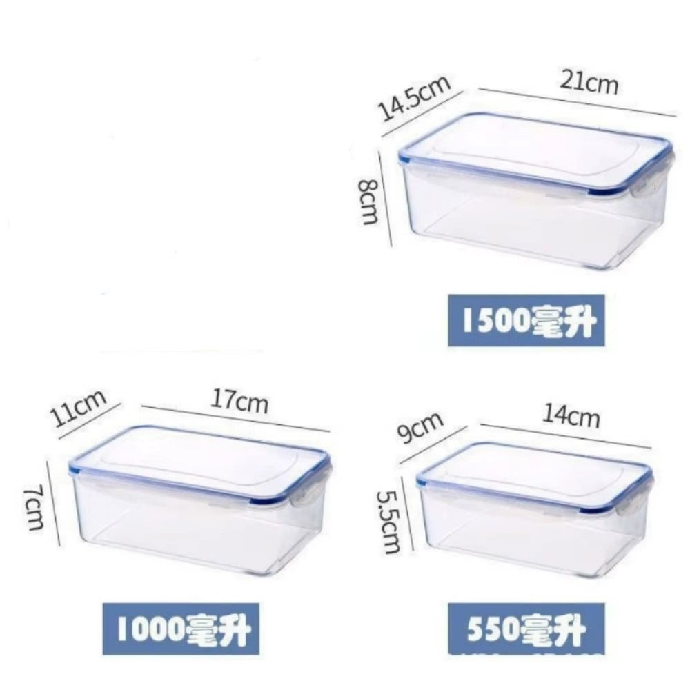 3PCS Food Storage Container (1500, 1000, 500ML)