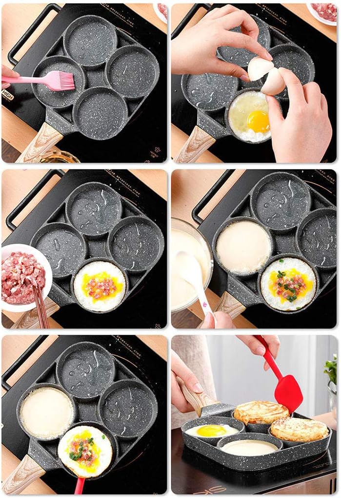 4 Holes Frying Pan
