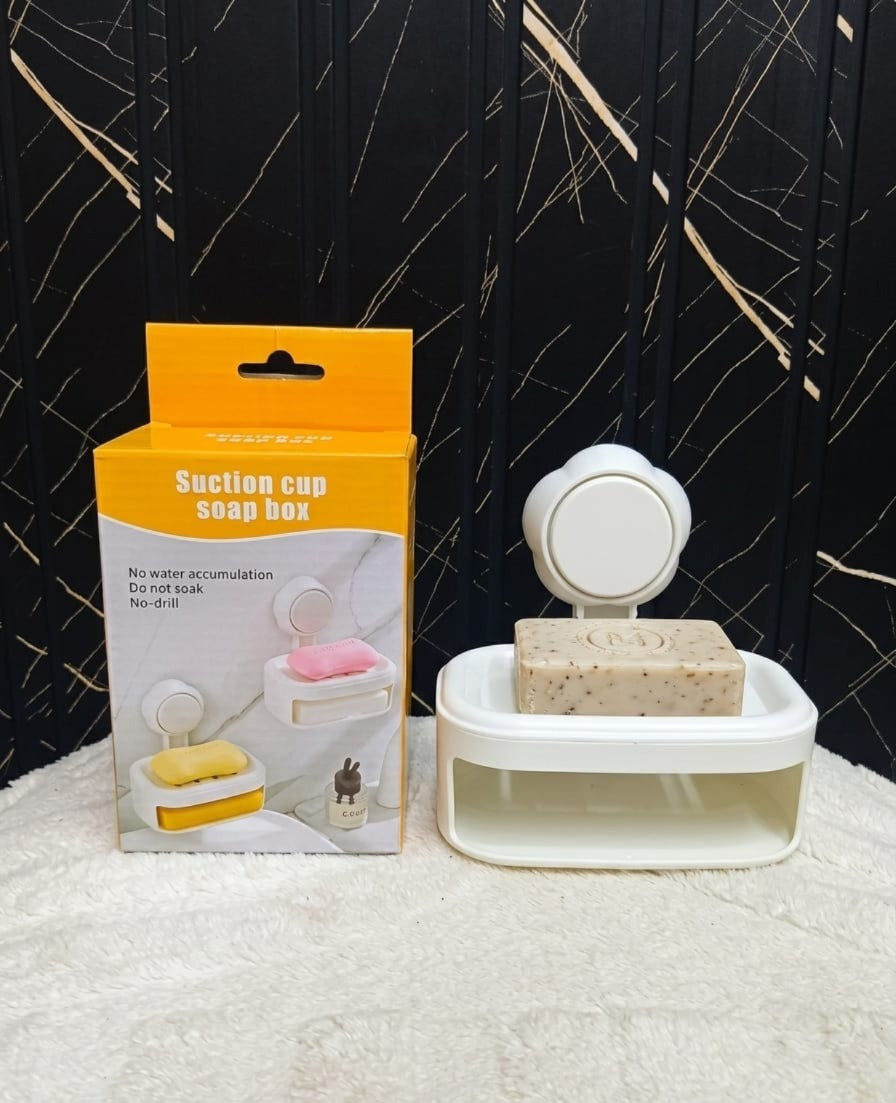 Wall Mounted Suction Cup Soap Box