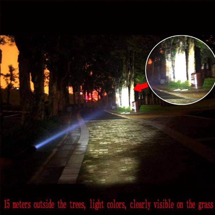 LED Flashlight With Baseball Bat